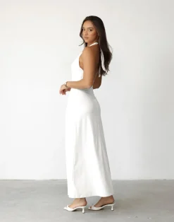 Victoria Maxi Dress (White)*CHARCOAL Discount