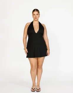 Victoria Mini Dress (Black)*CHARCOAL Outlet