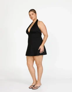 Victoria Mini Dress (Black)*CHARCOAL Outlet