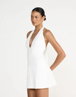 Victoria Mini Dress (White)*CHARCOAL Discount
