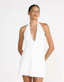 Victoria Mini Dress (White)*CHARCOAL Discount