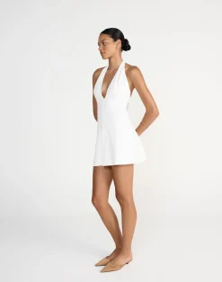 Victoria Mini Dress (White)*CHARCOAL Discount