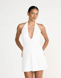 Victoria Mini Dress (White)*CHARCOAL Discount