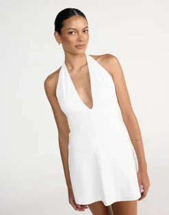 Victoria Mini Dress (White)*CHARCOAL Discount