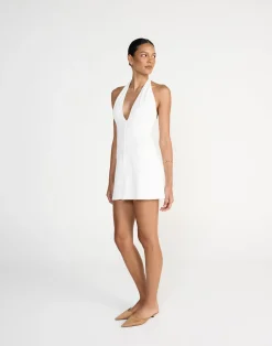 Victoria Mini Dress (White)*CHARCOAL Discount