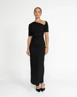 Vilma Maxi Dress (Black)*CHARCOAL Online