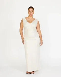 Viola Maxi Dress (Oat)*CHARCOAL Best