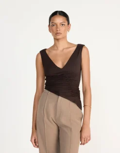 Viola Top (Chocolate)*CHARCOAL Online