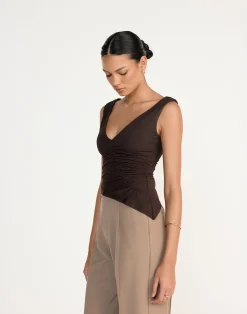 Viola Top (Chocolate)*CHARCOAL Online