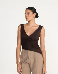 Viola Top (Chocolate)*CHARCOAL Online