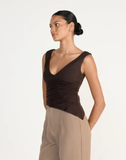 Viola Top (Chocolate)*CHARCOAL Online