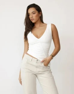 Viola Top (White)*CHARCOAL Fashion