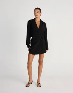Waverly Cropped Blazer (Black)*CHARCOAL CLOTHING Online