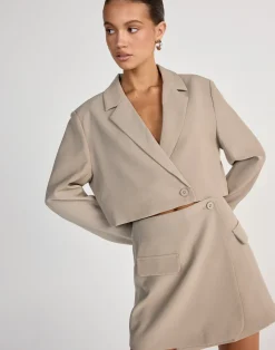 Waverly Cropped Blazer (Dusty Sage)*CHARCOAL CLOTHING Discount