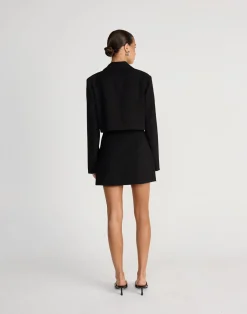 Waverly Mini Skirt (Black)*CHARCOAL CLOTHING Clearance