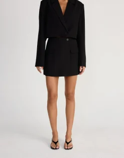 Waverly Mini Skirt (Black)*CHARCOAL CLOTHING Clearance