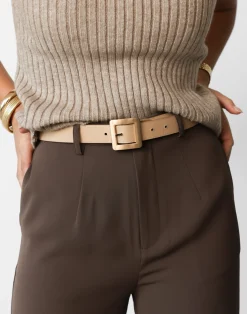 Wilson Belt (Beige)*CHARCOAL Sale
