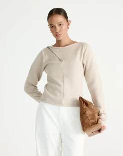 Wynter Long Sleeve Top (Latte)*CHARCOAL Hot