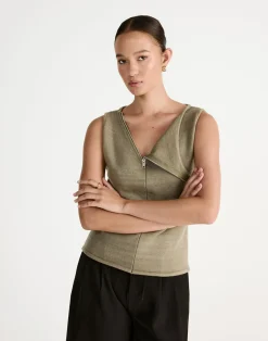 Wynter Top (Dusty Olive)*CHARCOAL Hot