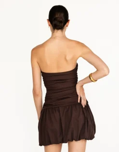 Yagya Mini Dress (Chocolate)*CHARCOAL Hot
