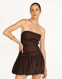 Yagya Mini Dress (Chocolate)*CHARCOAL Hot