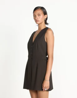 Yori Mini Dress (Chocolate)*CHARCOAL CLOTHING Best
