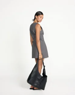 Yori Mini Dress (Textured Slate)*CHARCOAL CLOTHING Discount