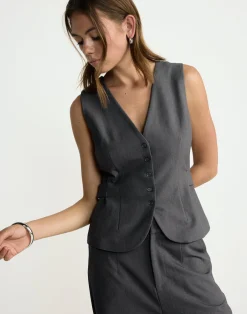 Yori Top (Textured Slate)*CHARCOAL CLOTHING Hot