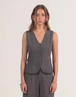 Yori Top (Textured Slate)*CHARCOAL CLOTHING Hot