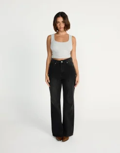 Zach Jeans (Black Faded)*CHARCOAL CLOTHING New