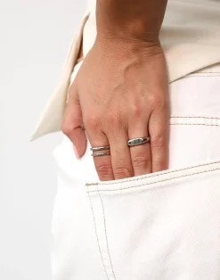 Zalia Ring (Siver)*CHARCOAL Sale