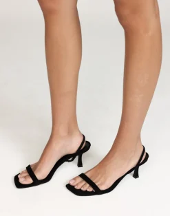 Zayden Heels (Black Suede) - By*Billini Clearance
