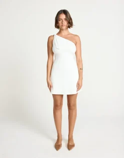 Zuelia Mini Dress (White)*CHARCOAL Discount