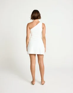 Zuelia Mini Dress (White)*CHARCOAL Discount