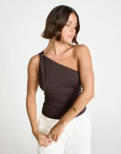 Zuelia Top (Chocolate)*CHARCOAL Fashion